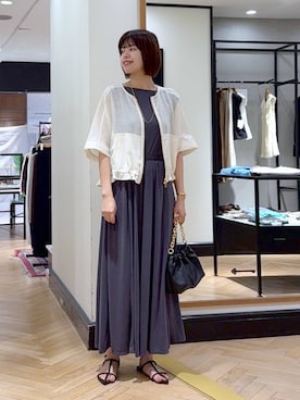 「アイテム（バングル/リストバンド）」を使った、arisa_588さん（レディース・170cm・30代）の夏コーディネート