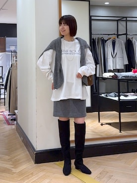 「アイテム（ネックレス）」を使った、arisa_588さん（レディース・170cm・30代）の秋コーディネート