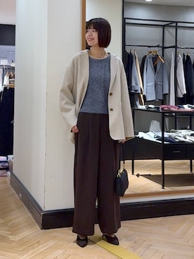 「アイテム（テーラードジャケット）」を使った、arisa_588さん（レディース・170cm）の秋コーディネート