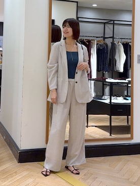 「アイテム（テーラードジャケット）」を使った、arisa_588さん（レディース・170cm・30代）の夏コーディネート