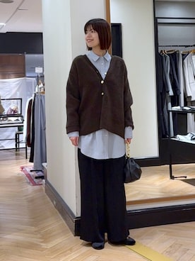 「アイテム（シャツワンピース）」を使った、arisa_588さん（レディース・170cm）の秋コーディネート