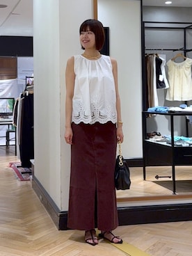 「アイテム（バングル/リストバンド）」を使った、arisa_588さん（レディース・170cm・30代）の夏コーディネート