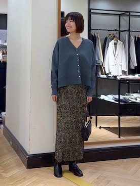 「アイテム（イエロー系）」を使った、arisa_588さん（レディース・170cm・30代）の秋コーディネート