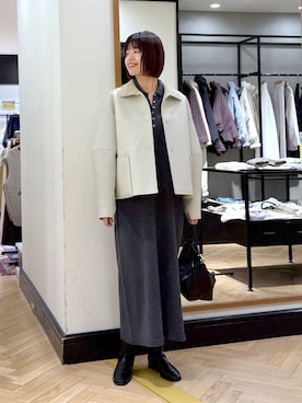 「アイテム（ブルゾン）」を使った、arisa_588さん（レディース・170cm）の秋コーディネート