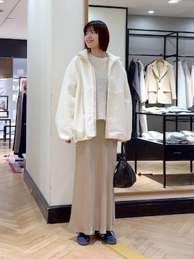 「apart by lowrys」｜「アイテム（ジャケット/アウター）」を使った、arisa_588さん（レディース・170cm）の冬コーディネート