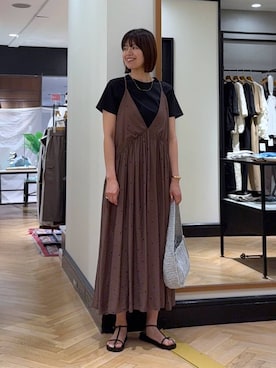 「アイテム（ワンピース/ドレス）」を使った、arisa_588さん（レディース・170cm）の夏コーディネート