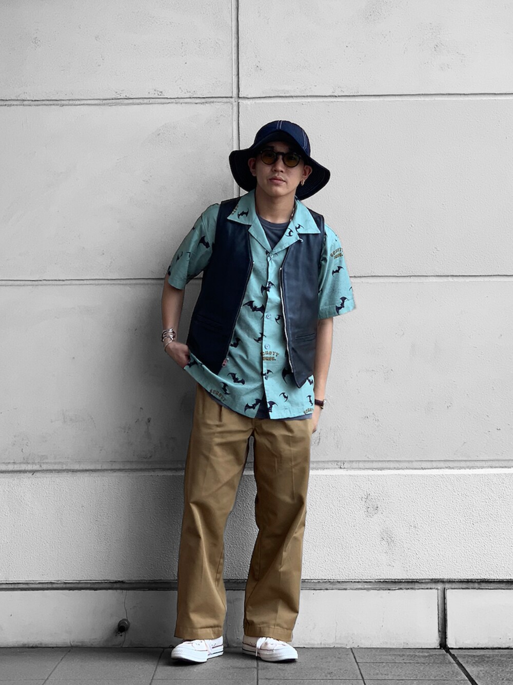 schott ハワイアンシャツ　バット&スパイダー schott（ショット）の「Schott(ショット) HAWAIIAN SHIRT BAT&