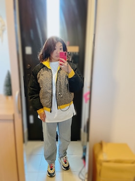 「姉妹ママ」｜saoriiiさん（レディース・153cm）の冬コーディネート