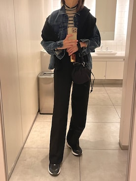 「ENOF（イナフ）のアイテム（パンツ）」を使った、u  r  iさん（レディース・171cm）の冬コーディネート