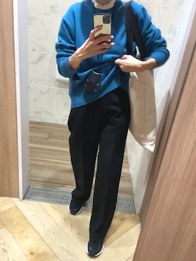 「ENOF（イナフ）のアイテム（パンツ）」を使った、u  r  iさん（レディース・171cm）の秋コーディネート