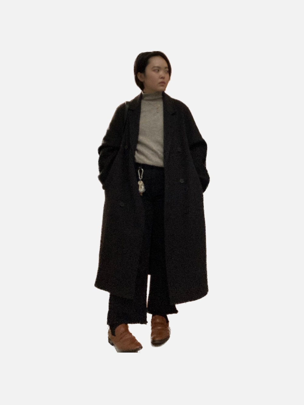 「ootd」｜「ALDOのアイテム（ローファー、ブラウン系）」を使った、bluegeekさん（レディース・158cm）の冬コーディネートの1枚目の写真