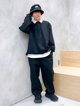 「NUMERALS（ヌメラルズ）のアイテム（ニット/セーター）」を使った、ニコまるさん（メンズ・168cm）の春コーディネート
