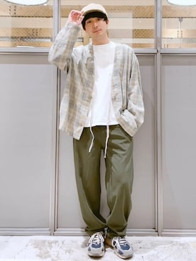 「niko and...（ニコアンド）のアイテム（その他アウター）」を使った、ニコまるさん（メンズ・167cm）の春コーディネート