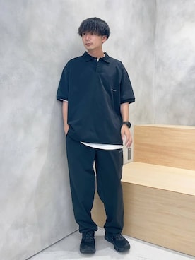 「NUMERALS（ヌメラルズ）のアイテム（トップス）」を使った、ニコまるさん（メンズ・168cm）の夏コーディネート