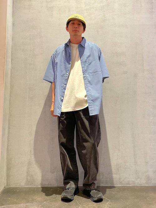 イージーケア柄ショートスリーブシャツ