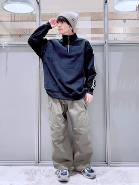 「アイテム（その他トップス）」を使った、ニコまるさん（メンズ・168cm・20代）の冬コーディネート
