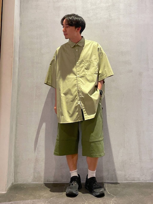 イージーケア柄ショートスリーブシャツ