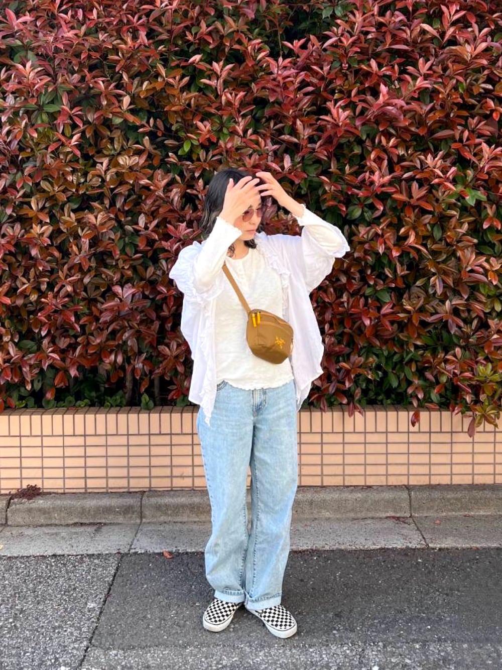 BEAMS BOY/コットンリネンフリルギャザーショートスリーブブラウス24SS BEAMS BOY ブラウス シャツ コットン リネン フリル ギャザー
