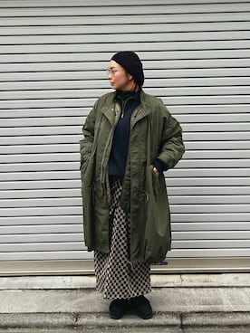 「BEAMS BOY（ビームスボーイ）のアイテム（ジャケット/アウター）」を使った、こいちゃんさん（レディース・155cm）の冬コーディネート