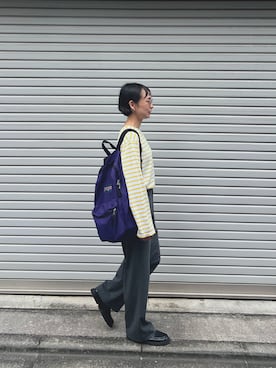 「UNIQLO（ユニクロ）のアイテム（スラックス）」を使った、こいちゃんさん（レディース・155cm）の秋コーディネート