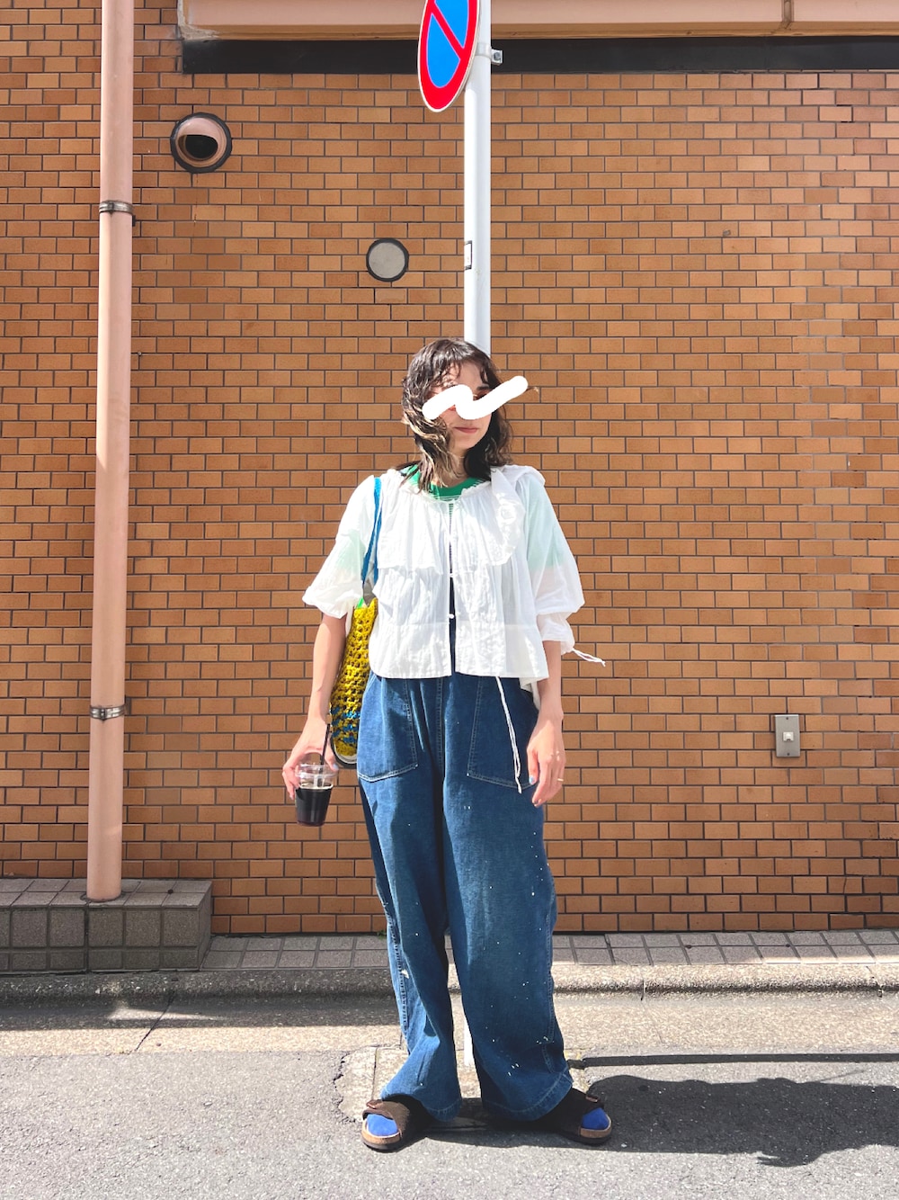 BEAMS BOY / コットン ボイル フリルカラー ロングスリーブ
