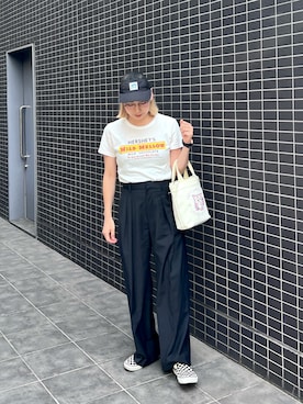 「アイテム（スリッポン）」を使った、こいちゃんさん（レディース・155cm）の夏コーディネート
