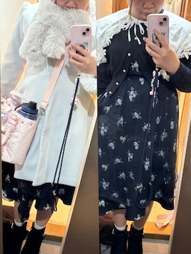 「アイテム（ワンピース）」を使った、funamonさん（レディース・152cm・20代）の冬コーディネート
