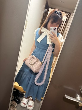 「アイテム（カチューシャ）」を使った、funamonさん（レディース・152cm）の秋コーディネート