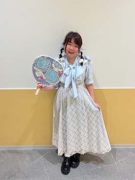 「アイテム（ヘアアクセサリー、ホワイト系）」を使った、funamonさん（レディース・152cm・30代）の秋コーディネート