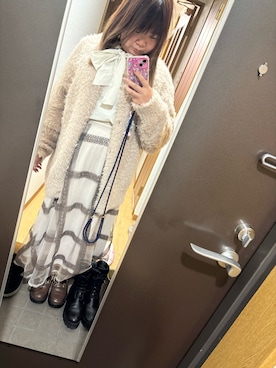 「アイテム（ローファー）」を使った、funamonさん（レディース・152cm・20代）の冬コーディネート