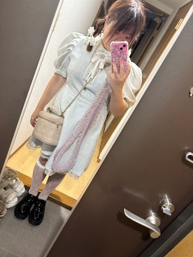 「アイテム（バレッタ/ヘアクリップ）」を使った、funamonさん（レディース・152cm）の秋コーディネート