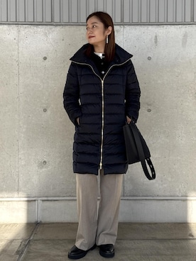 「アイテム（トートバッグ）」を使った、NANAさん（レディース・161cm・40代）の冬コーディネート