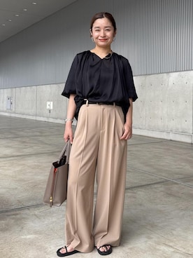 「ラベンダー」｜NANAさん（レディース・160cm）の秋コーディネート