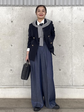 「アイテム（テーラードジャケット）」を使った、NANAさん（レディース・161cm・30代）の秋コーディネート