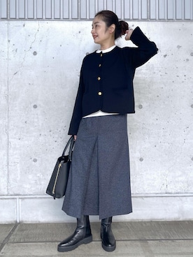 「アイテム（スカート）」を使った、NANAさん（レディース・160cm・30代）の冬コーディネート