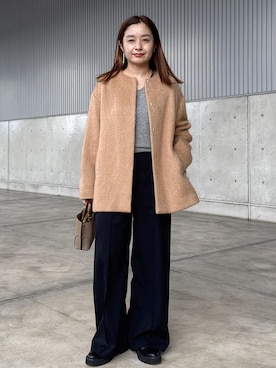 「アイテム（その他アウター）」を使った、NANAさん（レディース・161cm）の秋コーディネート
