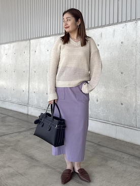 「ROPE'（ロペ）のアイテム」を使った、NANAさん（レディース・161cm）の春コーディネート