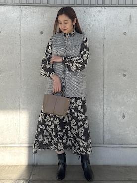 「アイテム（ワンピース/ドレス）」を使った、NANAさん（レディース・161cm・40代）の冬コーディネート