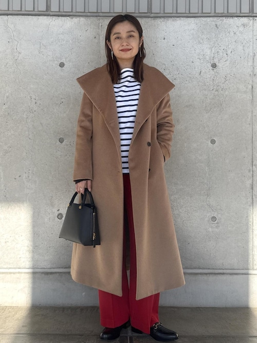プレミアムカシミヤ ロングコート【逸品・マルチWAY】（ステンカラー