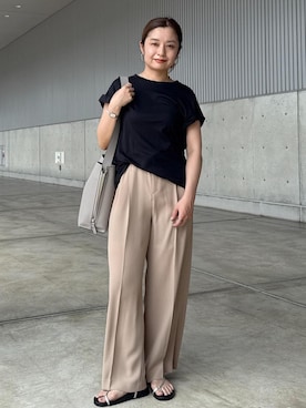 「アイテム（パンツ）」を使った、NANAさん（レディース・160cm・30代）の夏コーディネート