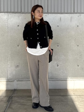 「E'POR（エポール）のアイテム」を使った、NANAさん（レディース・161cm）の冬コーディネート