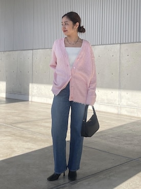 「ROPÉ」｜「アイテム（ブーツ）」を使った、NANAさん（レディース・160cm）の冬コーディネート