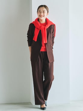 「アイテム（ニット/セーター）」を使った、NANAさん（レディース・160cm・30代）の夏コーディネート