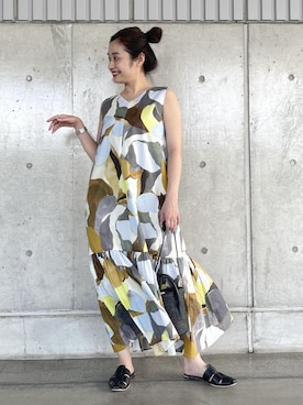 「アイテム（ワンピース/ドレス）」を使った、NANAさん（レディース・160cm・30代）の夏コーディネート