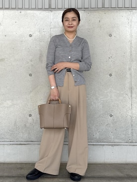 「アイテム（テーラードジャケット）」を使った、NANAさん（レディース・161cm・30代）の秋コーディネート