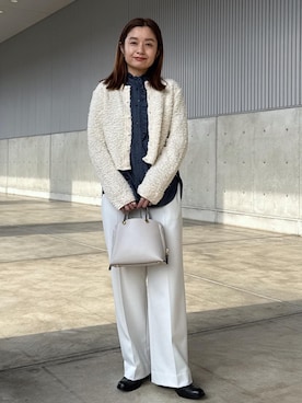 「E'POR（エポール）のアイテム」を使った、NANAさん（レディース・161cm）の冬コーディネート