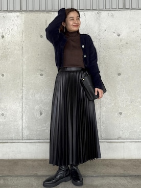 「ROPE'（ロペ）のアイテム（スカート）」を使った、NANAさん（レディース・161cm）の秋コーディネート