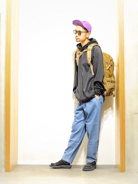「URBAN RESEARCH（アーバンリサーチ）のアイテム（キャップ）」を使った、KakeruMayama(真山走)さん（メンズ・173cm）の夏コーディネート
