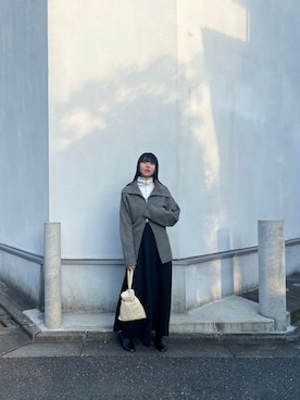 「MANOF（マノフ）のアイテム」を使った、えりまつさん（レディース・158cm）の秋コーディネート