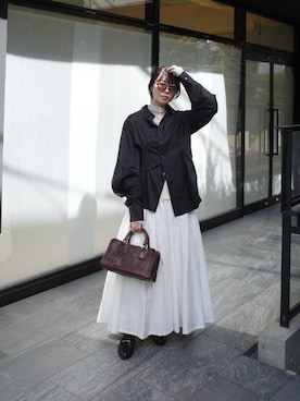 「GUCCI（グッチ）のアイテム（シューズ）」を使った、えりまつさん（レディース・158cm）の秋コーディネート